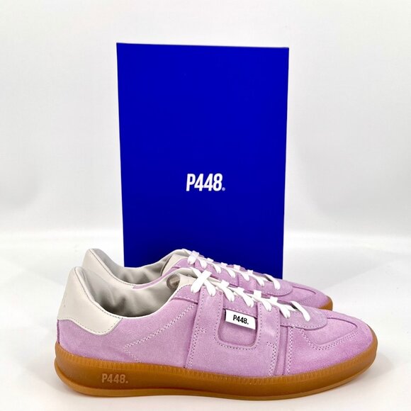 P448 Monza Sneaker Size EU 40 Suede Leather Upper Lavender Gum Sole - Picture 1 of 16